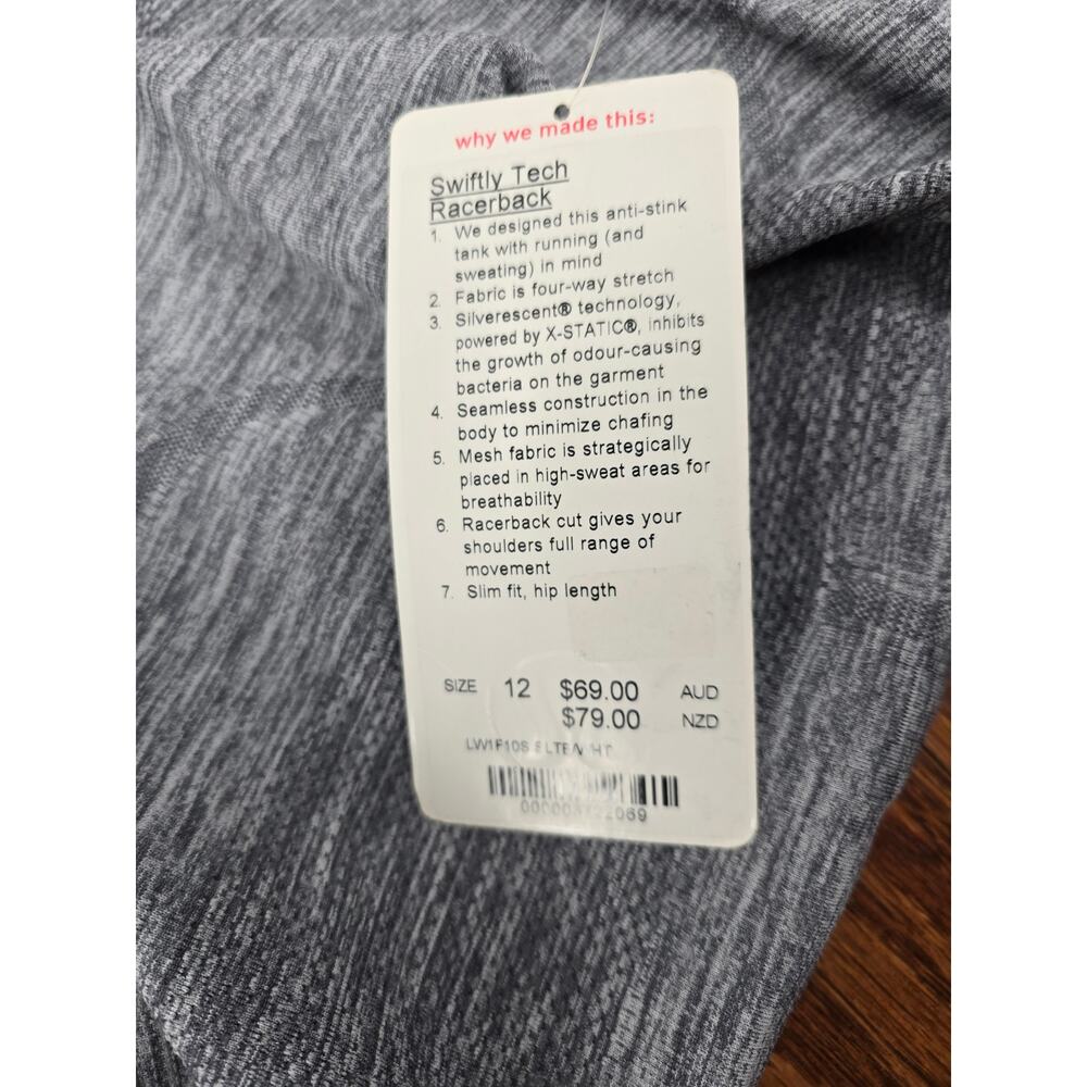 Lululemon Swiftly Tech Racerback In Slate White - Picture 5 of 5